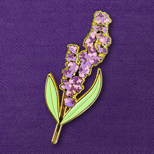 Lavender Sprig Enamel Pin