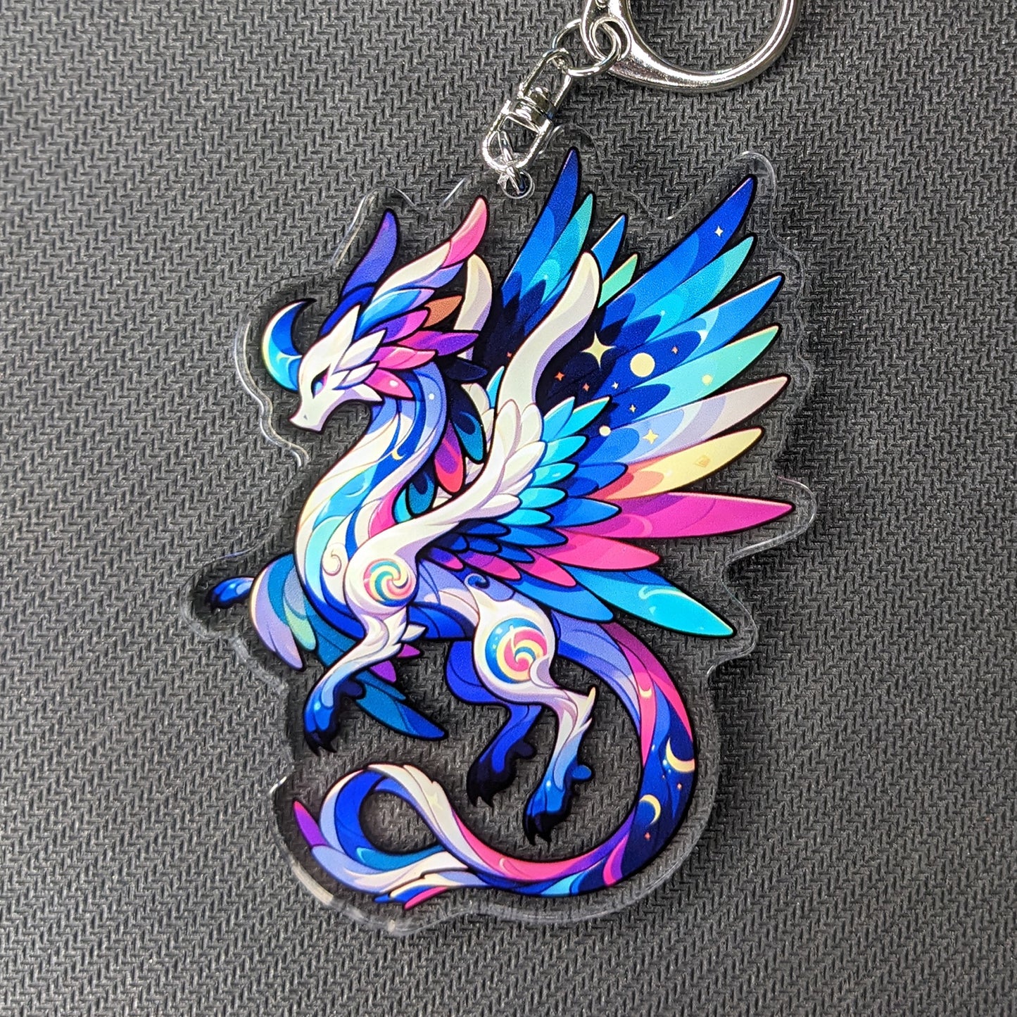 Light Dragon Acrylic Keychain / Charm