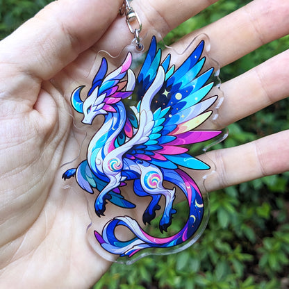 Light Dragon Acrylic Keychain / Charm