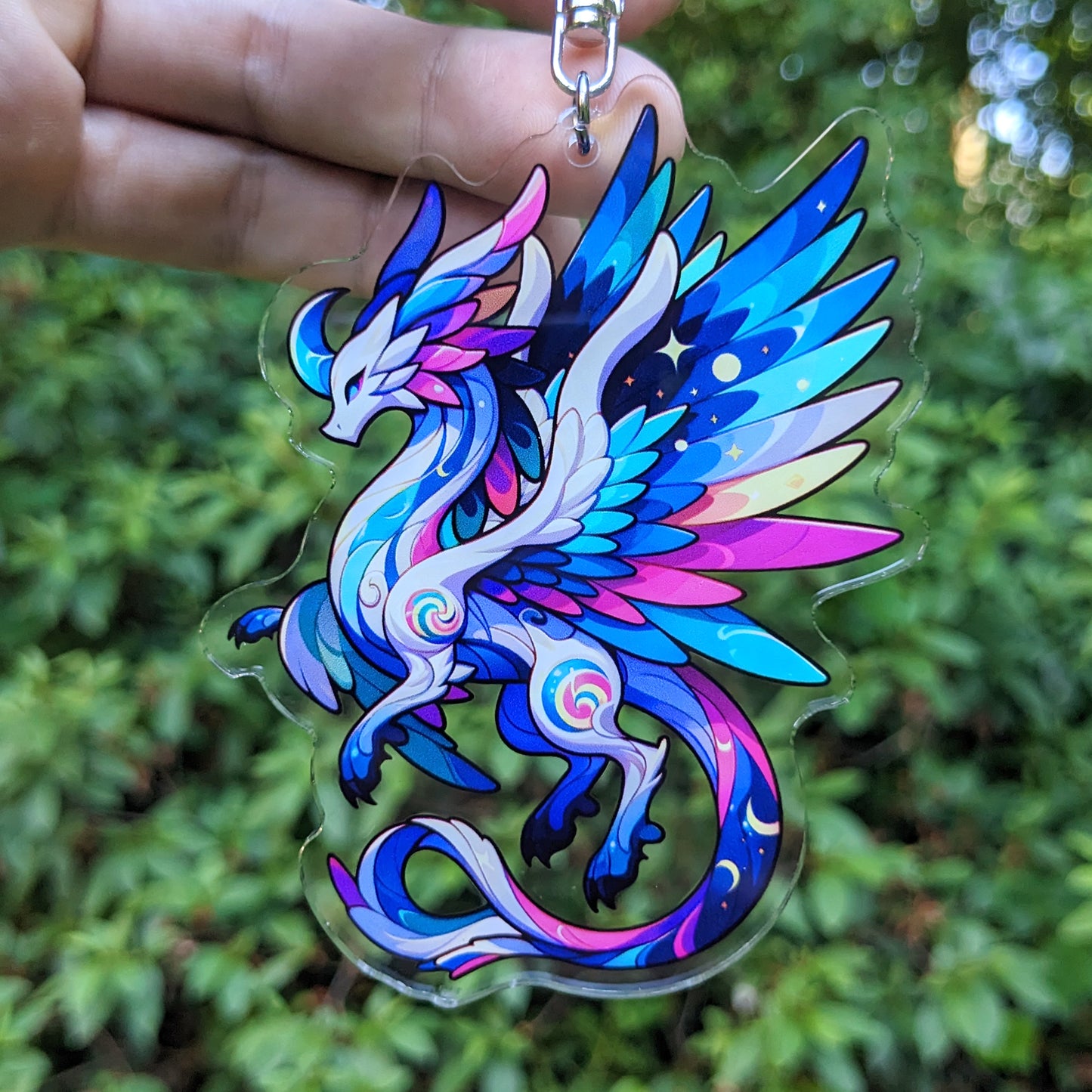 Light Dragon Acrylic Keychain / Charm