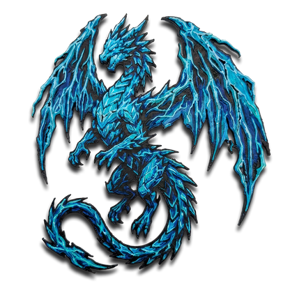 Lightning Dragon Collectible Art Magnet