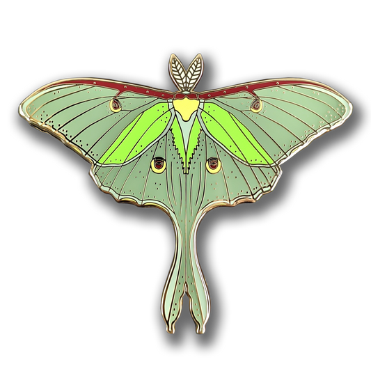 Luna Moth Enamel Pin