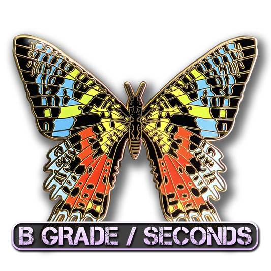 Madagascan Sunset Moth Enamel Pin (B Grade)