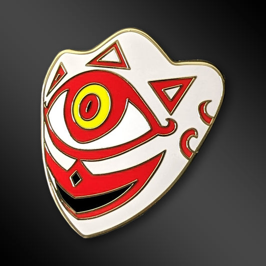 Mask of Truth enamel pin from The Legend of Zelda: Majora's Mask
