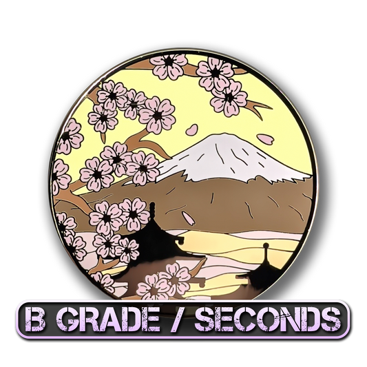 Mt. Fuji & Sakura Blossoms (Day) Enamel Pin (B Grade)