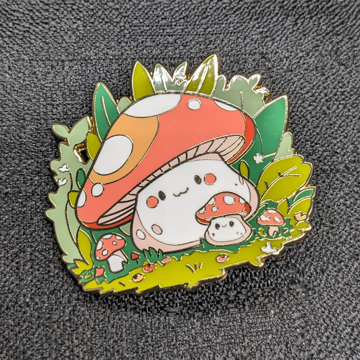 Mushroom Grove Enamel Pin