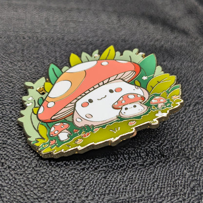 Mushroom Grove Enamel Pin