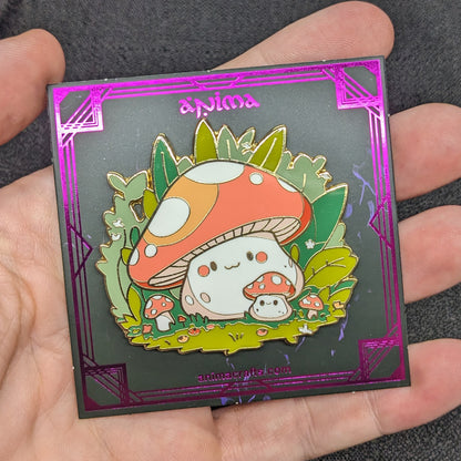 Mushroom Grove Enamel Pin