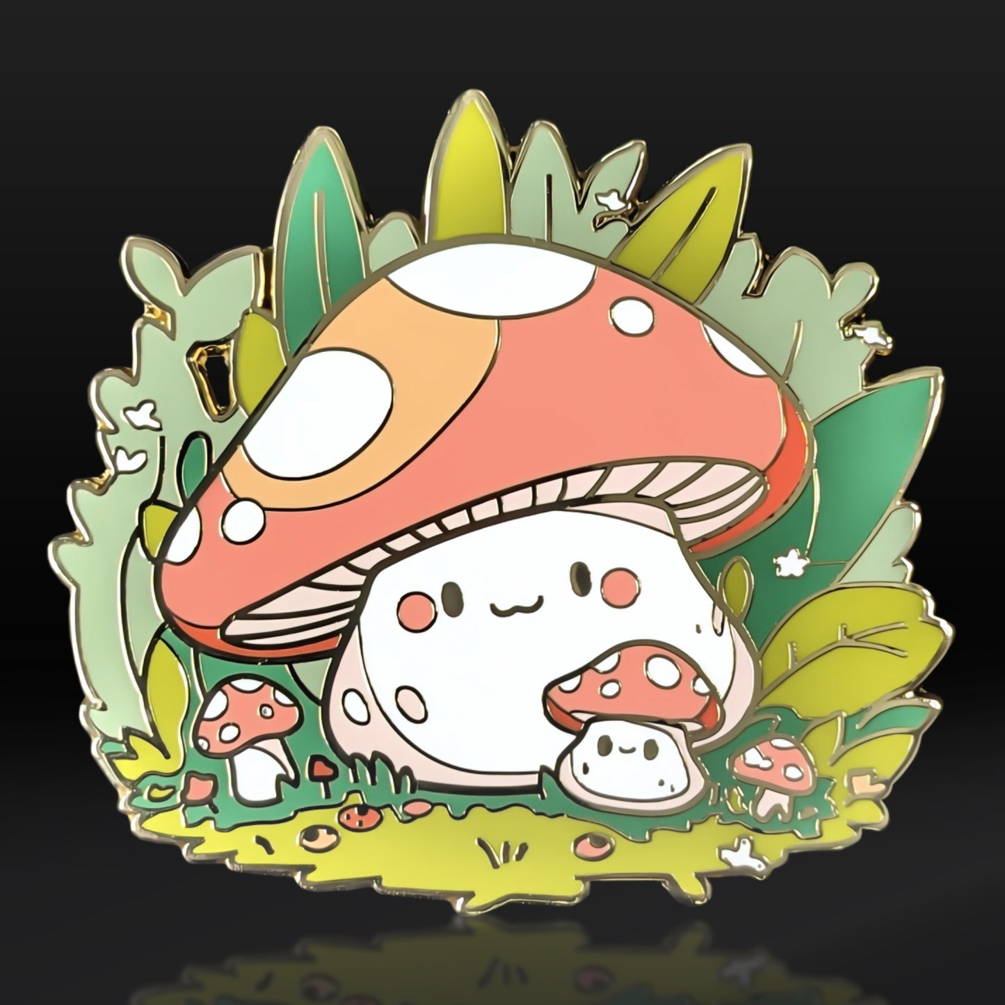 Mushroom Grove Enamel Pin