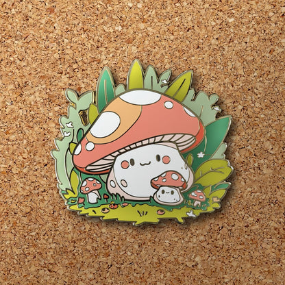 Mushroom Grove Enamel Pin