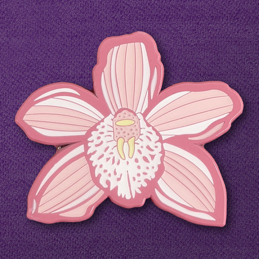 Orchid Blossom Enamel Pin