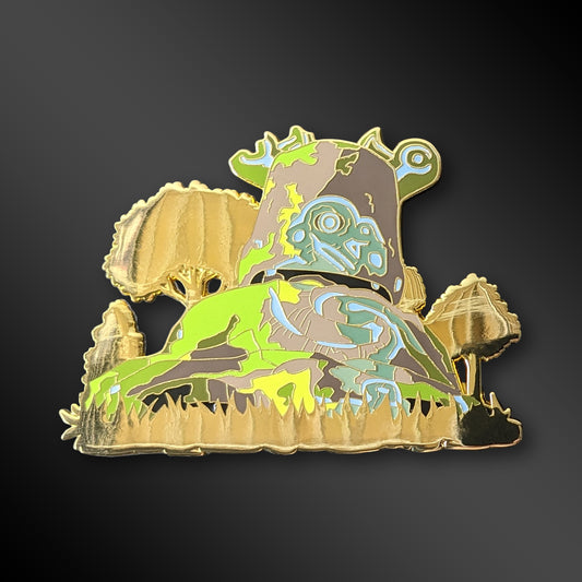 Peaceful Guardian enamel pin from The Legend of Zelda: Breath of the Wild with glow-in-the-dark details
