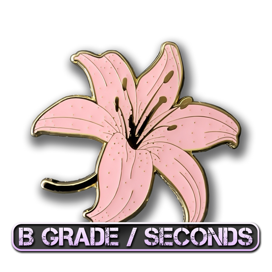 Pink Lily Enamel Pin (B Grade)