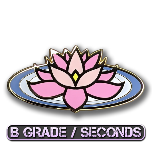 Pink Lotus Enamel Pin (B Grade)