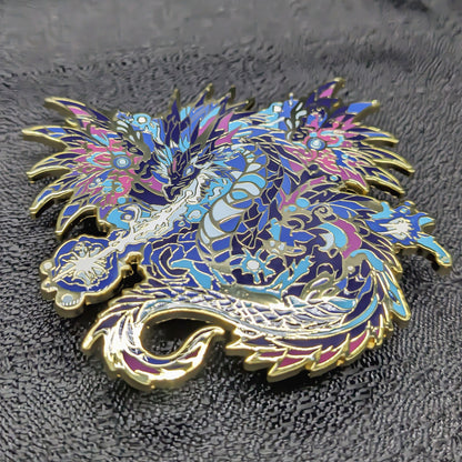 Volteus, The Plasma Dragon Enamel Pin (Dragon Aspects Vol.1)