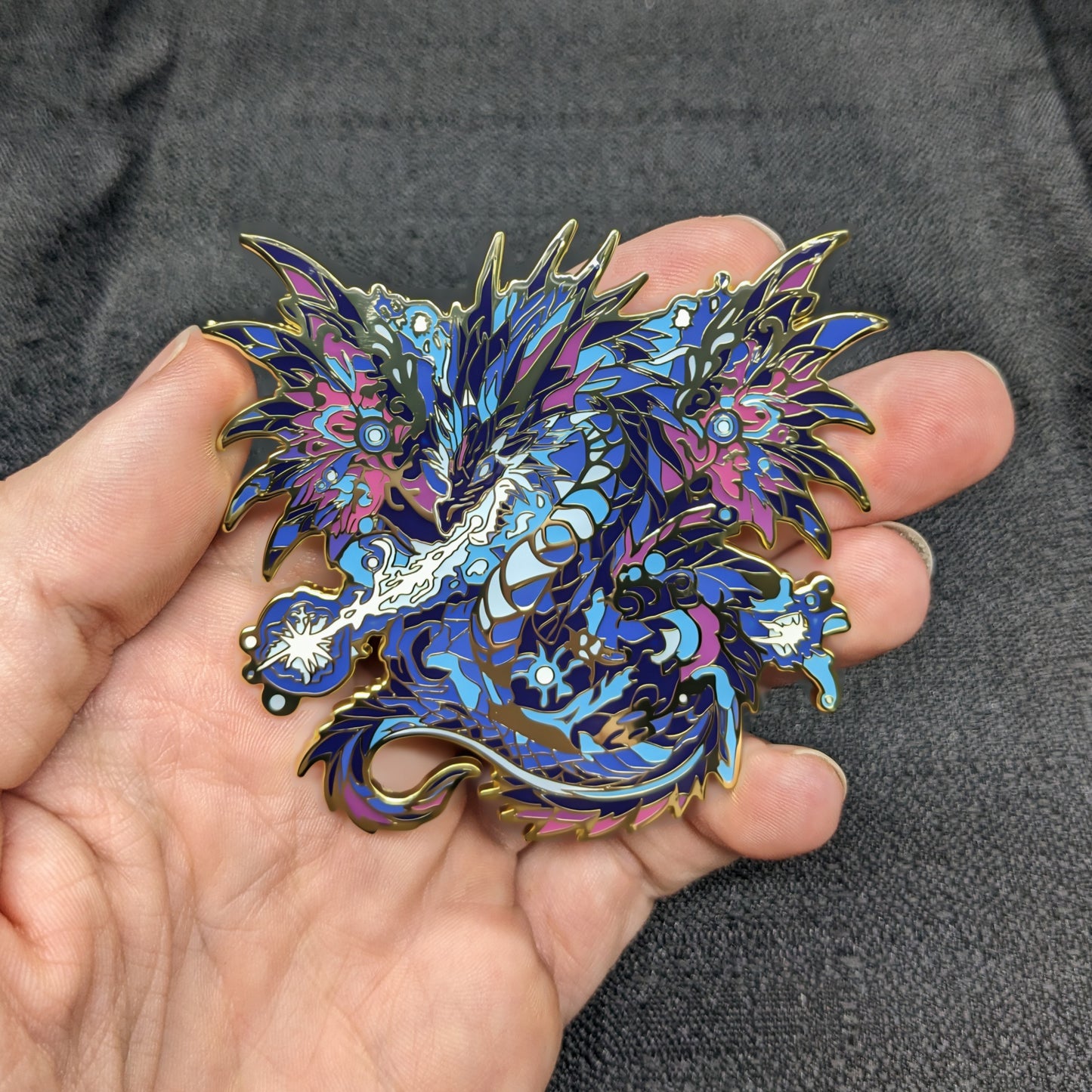 Volteus, The Plasma Dragon Enamel Pin (Dragon Aspects Vol.1)