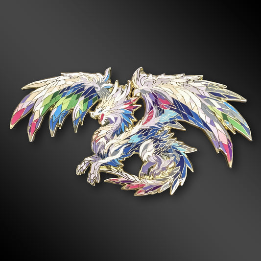 Xyloris, The Prismatic Dragon Enamel Pin (Dragon Aspects Vol.1)