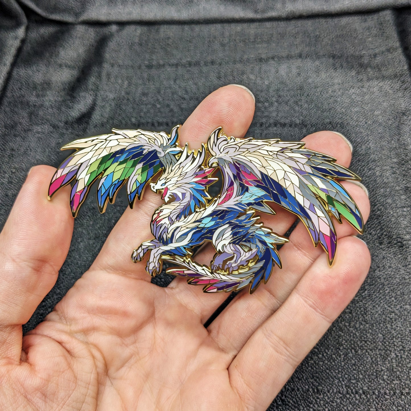 Xyloris, The Prismatic Dragon Enamel Pin (Dragon Aspects Vol.1)