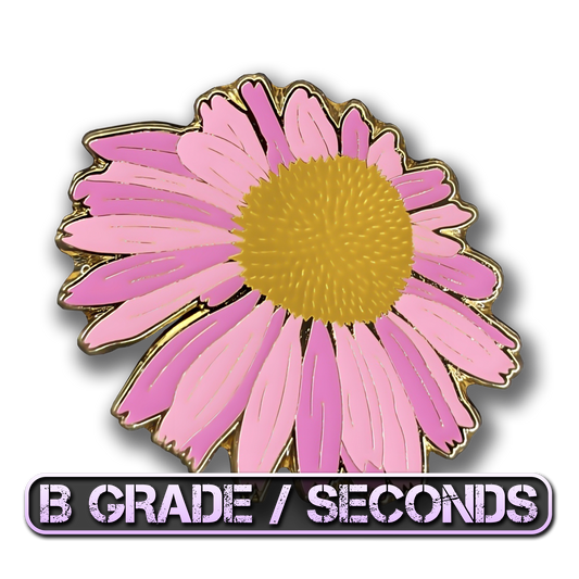 Purple Coneflower Blossom Enamel Pin (B Grade)