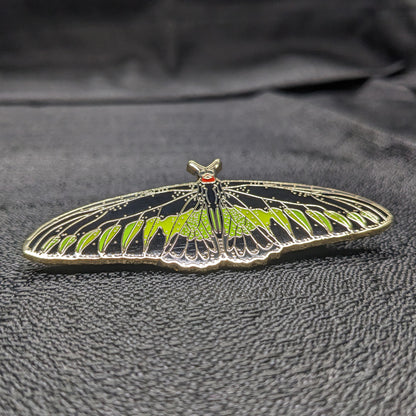 Rajah Brooke's Birdwing Butterfly Enamel Pin