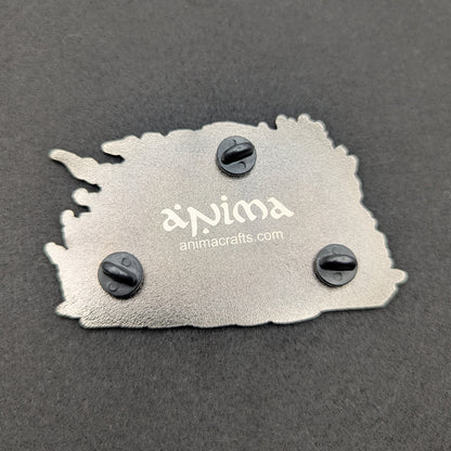 Skull Train Enamel Pin