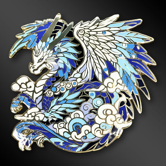 Zephyriel, The Sky Dragon Enamel Pin (Dragon Aspects Vol.1)