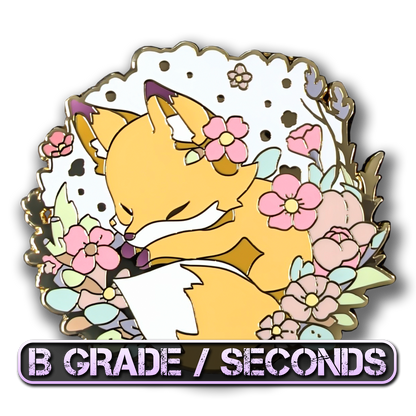 Sleeping Fox Enamel Pin (B Grade)