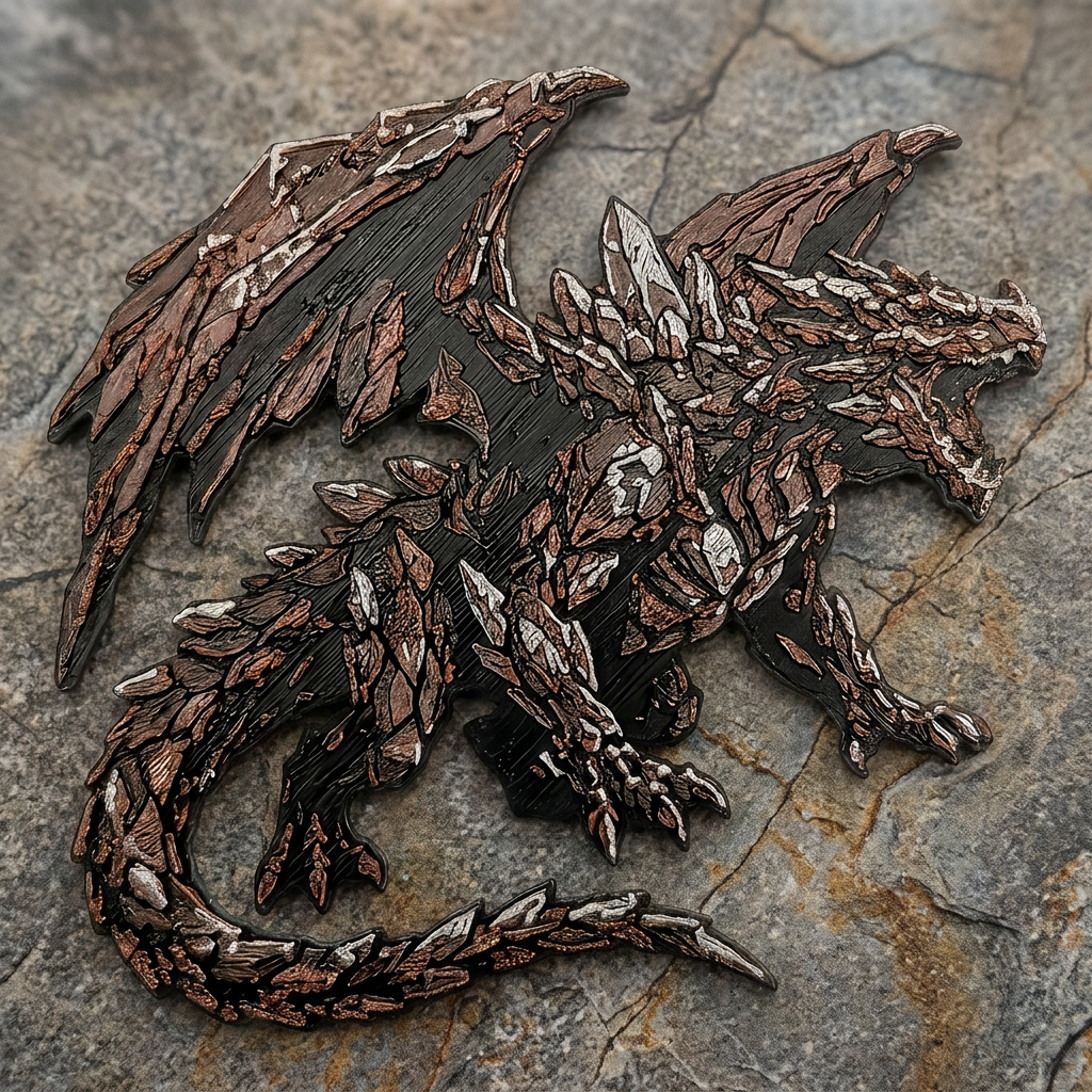 Stone Dragon Collectible Art Magnet