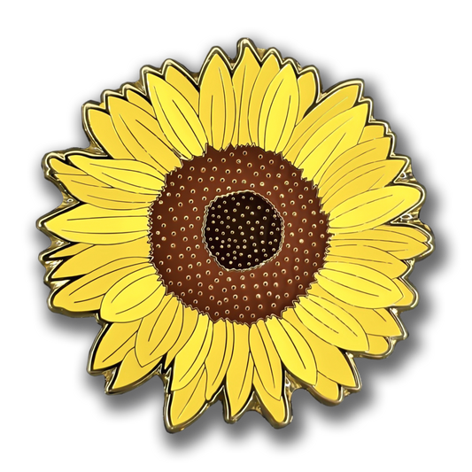 Sunflower Blossom Enamel Pin