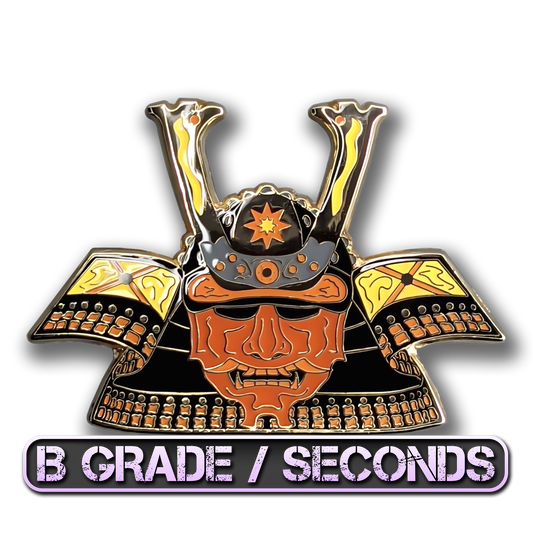 Sunset Kabuto Enamel Pin (B Grade)