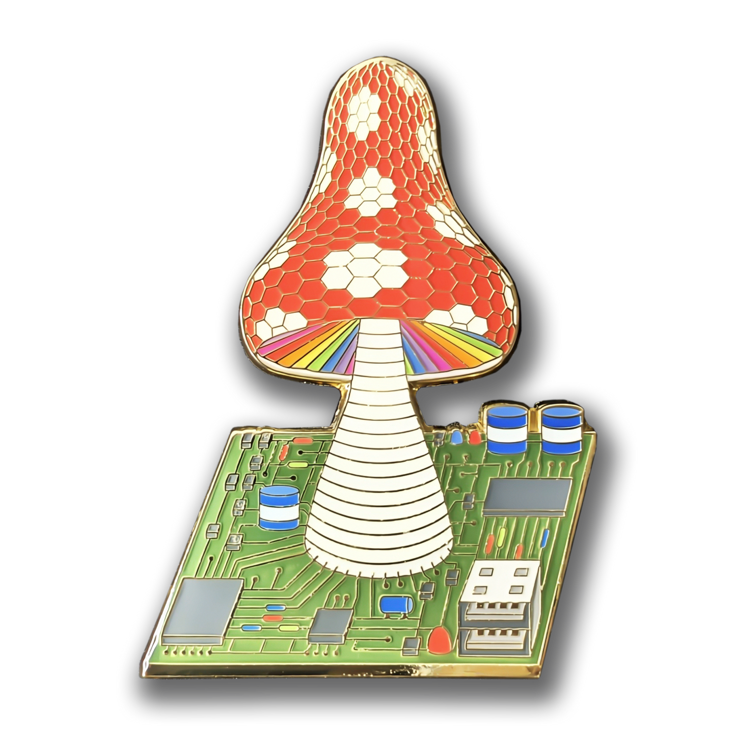 USB Toadstool Enamel Pin (LE50)