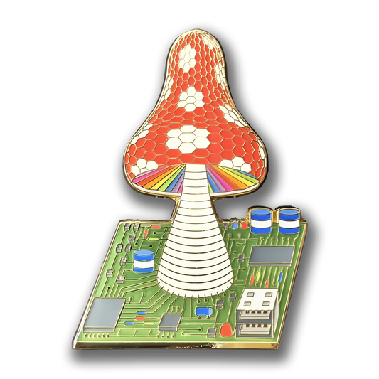USB Toadstool Enamel Pin (LE50)