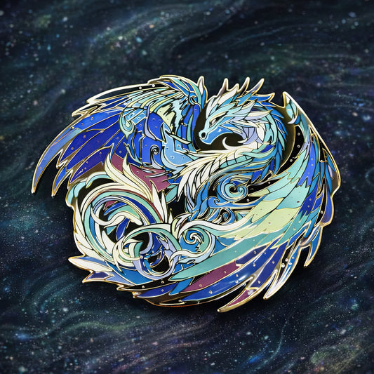 Veloris, The Aurora Dragon Enamel Pin (Dragon Aspects Vol.1)