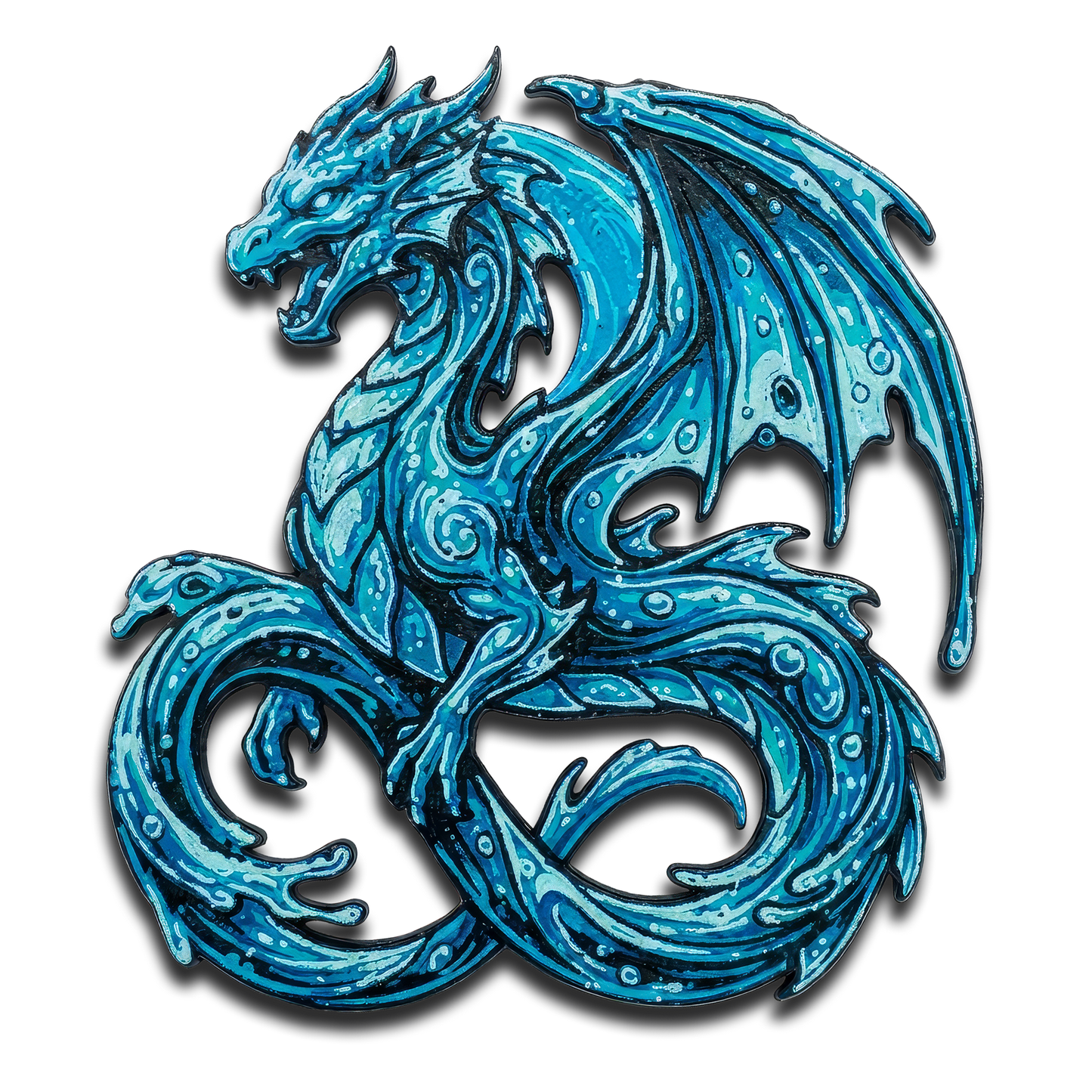 Water Dragon Collectible Art Magnet