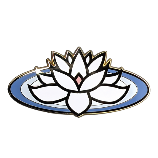 White Lotus Enamel Pin