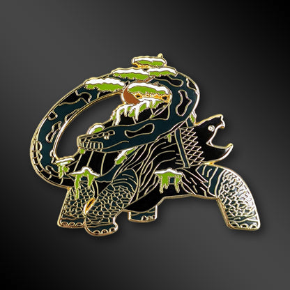 Xuanwu Black Tortoise enamel pin from Four Guardians mythology
