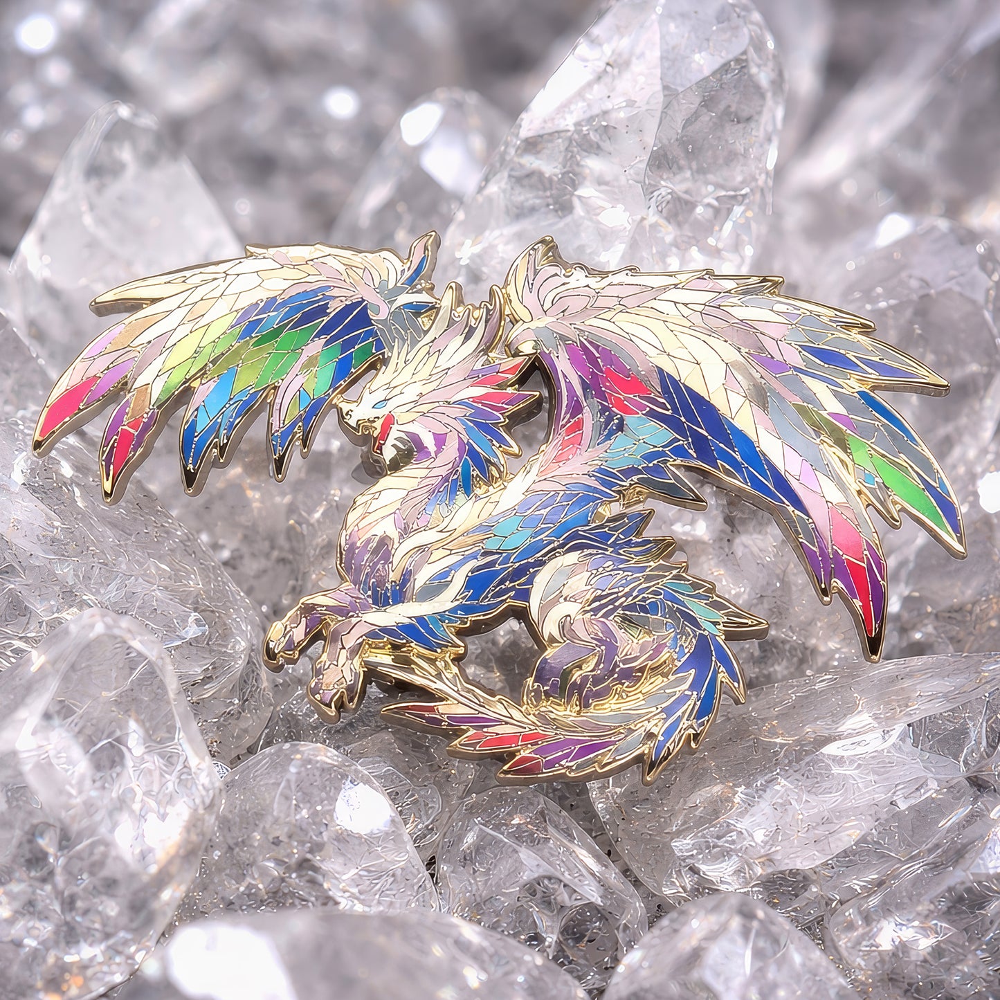 Xyloris, The Prismatic Dragon Enamel Pin (Dragon Aspects Vol.1)