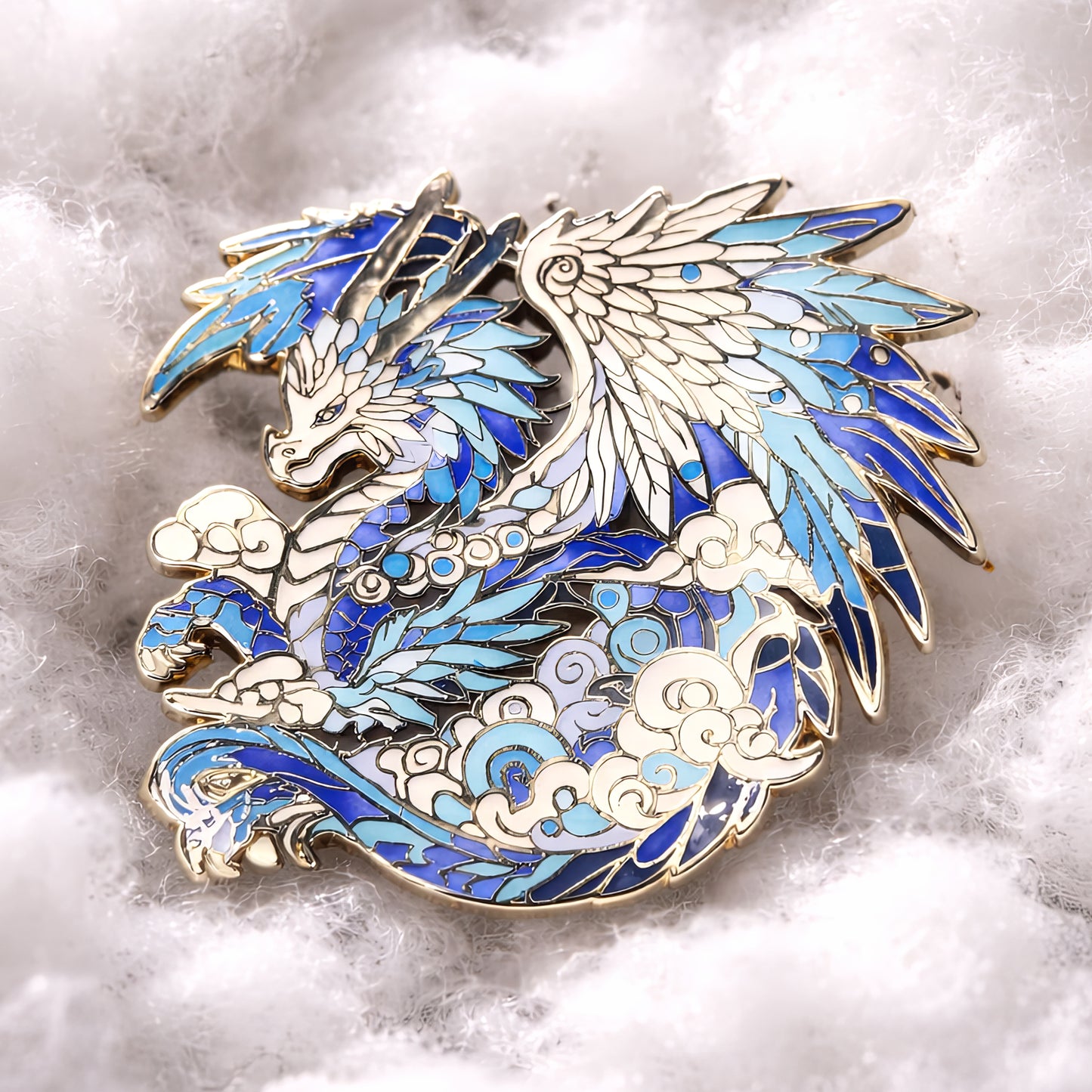 Zephyriel, The Sky Dragon Enamel Pin (Dragon Aspects Vol.1)