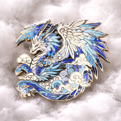 Zephyriel, The Sky Dragon Enamel Pin (Dragon Aspects Vol.1)