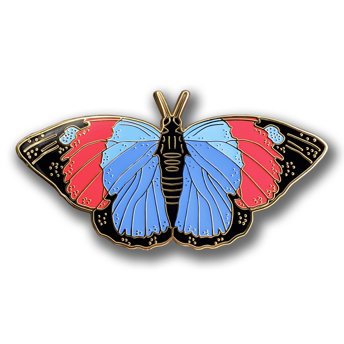 Agrias Butterfly Enamel Pin