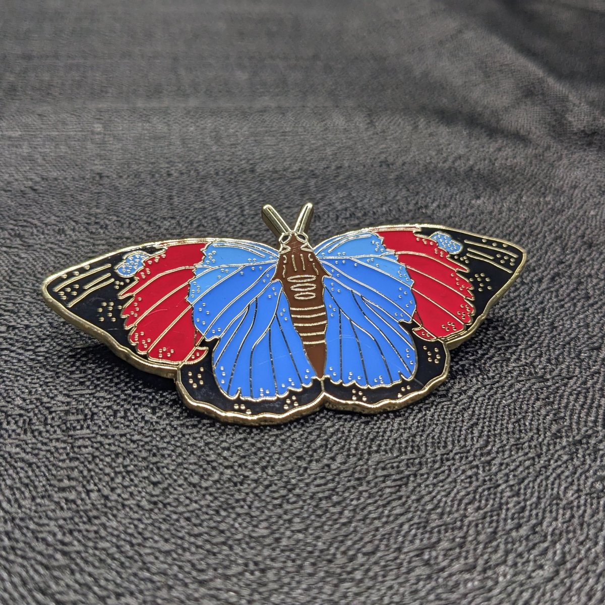 Agrias Butterfly Enamel Pin (B Grade)