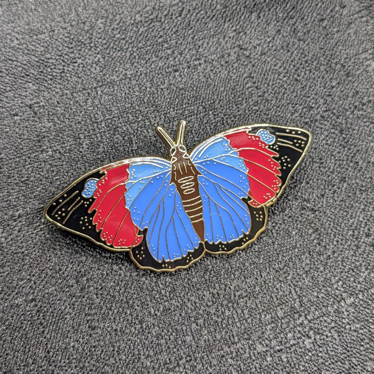 Agrias Butterfly Enamel Pin (B Grade)