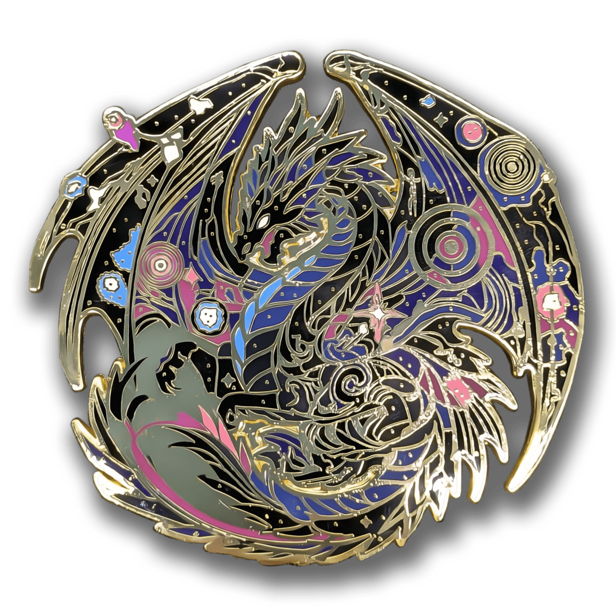 Atraxis, The Gravity Dragon Enamel Pin (Dragon Aspects Vol.1)