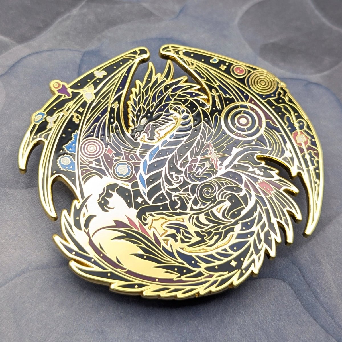 Atraxis, The Gravity Dragon Enamel Pin (Dragon Aspects Vol.1)
