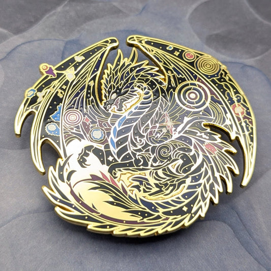 Atraxis, The Gravity Dragon Enamel Pin (Dragon Aspects Vol.1)