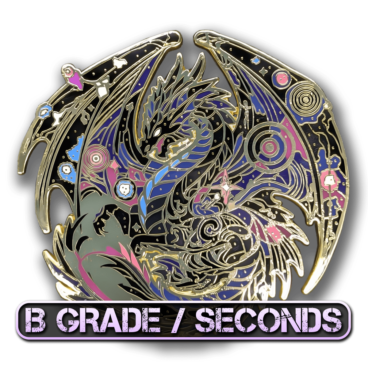 Atraxis, The Gravity Dragon Enamel Pin (Dragon Aspects Vol.1) (B Grade)
