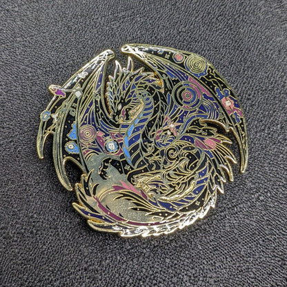 Atraxis, The Gravity Dragon Enamel Pin (Dragon Aspects Vol.1) (B Grade)