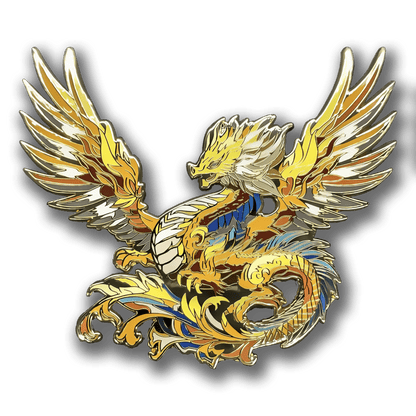 Aurelios, The Sun Dragon Enamel Pin (Dragon Aspects Vol.1)