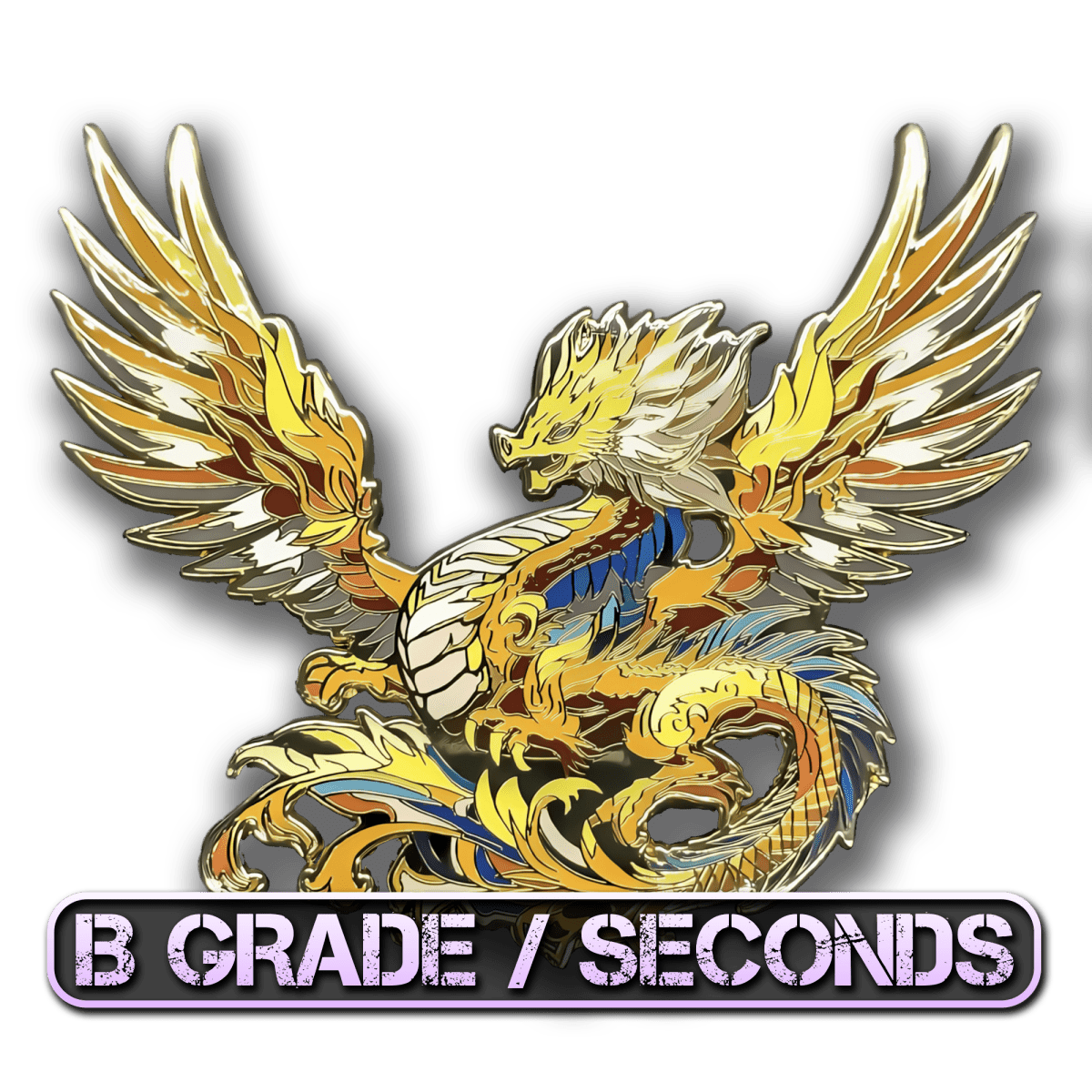 Aurelios, The Sun Dragon Enamel Pin (Dragon Aspects Vol.1) (B Grade)