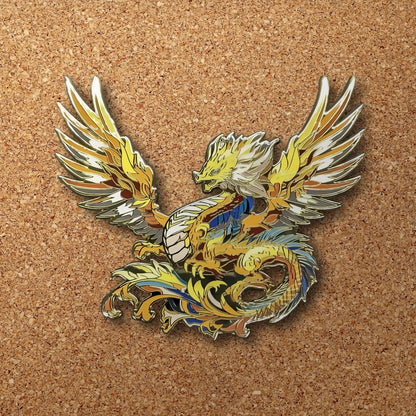 Aurelios, The Sun Dragon Enamel Pin (Dragon Aspects Vol.1) (B Grade)